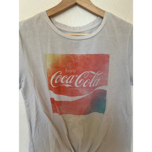 Coca Cola Short Sleeve White Tshirt Tie Dye Logo Women's Size Small Tee Womens C - Picture 2 of 4